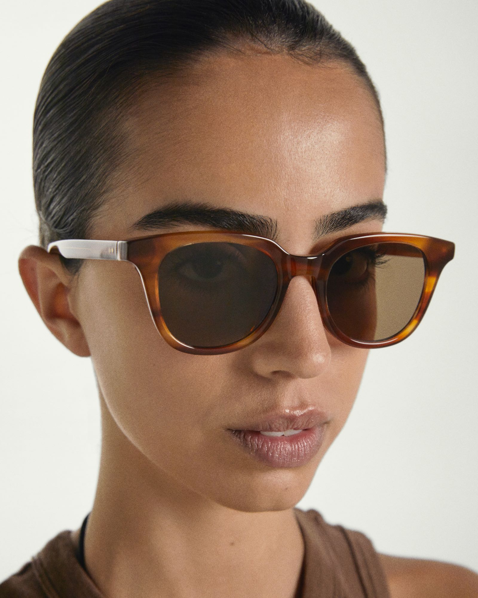 2101 | Polished Caramel Horn and Dark Brown